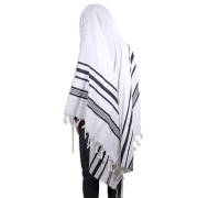Talitnia "Gilboa" Traditional Tallit (Prayer Shawl) - Black Stripes