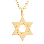 Yaniv Fine Jewelry 18K Gold Interlocking Star of David Unisex Pendant 