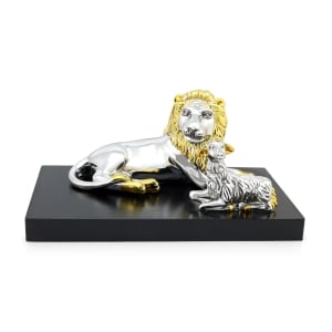 Silver Lion and Lamb Miniature