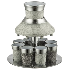 8 Cup Beige Aluminum Wine Fountain