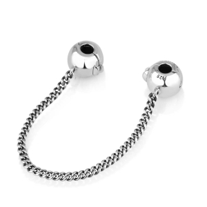 Marina Jewelry 925 Sterling Silver Safety Chain 