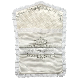 Filigree Pattern Embroidered Satin Bris Pillow 