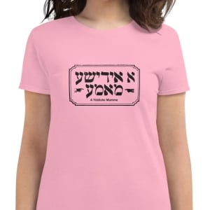 A Yiddishe Momme Block Print Women's T-Shirt