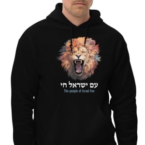 Am Yisrael Chai Lion Hoodie - Unisex