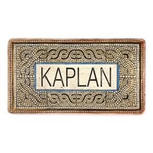 Art in Clay Handmade Ceramic English Personalized Door Sign With 24K Gold Decoration – Mosaic