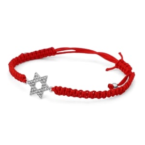 Red String Bracelet with Star of David