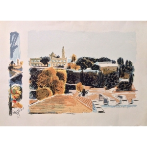 Arie Azene - Mount Zion (Hand Signed & Numbered Limited Edition Serigraph)