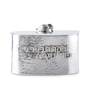 Bier Judaica Sterling Silver Ornate Hammered Etrog Box