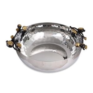 Yair Emanuel Stainless Steel Pomegranate Bowl - Large