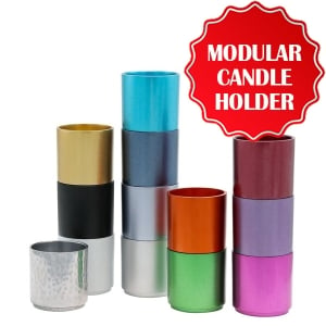 Modular Candle Holder by Yair Emanuel - Variety of Colors (Tealight)