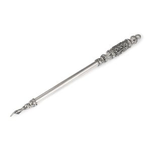 Traditional Yemenite Art Handcrafted Sterling Silver Yad (Torah Pointer) With Filigree Design