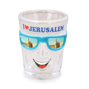 "I Love Jerusalem" Funky Shot Glass