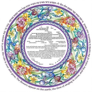 Inna Berl "Spring Flowers" Ketubah – Jewish Marriage Certificate – High Quality Print