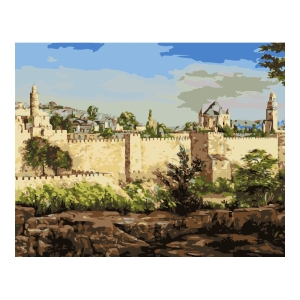 DIY Jerusalem Walls Paint by Numbers - Painting Kit for Kids & Adults