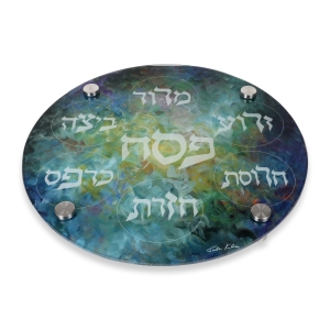 Seder Plate With Creation of the World Design By Jordana Klein
