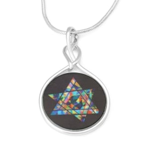 Jordana Klein Large Silver Plated Jewish Star Necklace