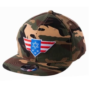 Israel-America Camouflage Snapback Cap 