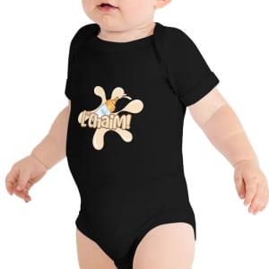 L'Chaim! (Cheers!) Short Sleeve Baby Bodysuit Onesie