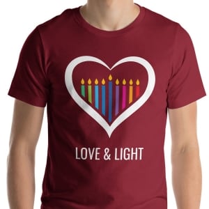 Love & Light Unisex Hanukkah T-Shirt