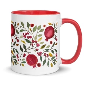 Pomegranate Mug with Color Inside
