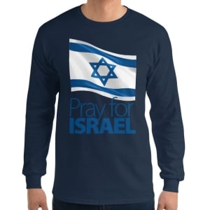 "Pray for Israel" Men’s Long Sleeve Israel Shirt