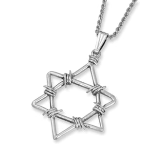Rafael Jewelry Silver Wire Star of David Pendant