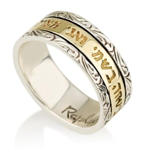 Sterling Silver and 14K Gold Spinning Ring – May My Heart Be Happy