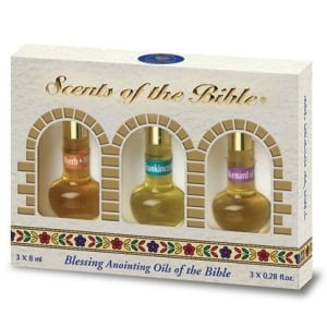 Scents of the Bible Anointing Oils (3 x 8ml – Myrrh, Frankincense & Spikenard)