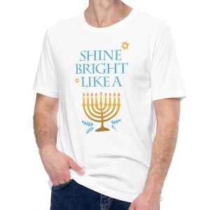 Shine Bright Like a Menorah Hanukkah T-Shirt