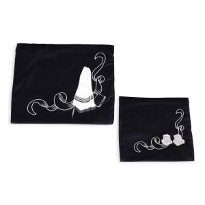 Stylish Set of Illustrated Tallit and Tefillin Bags
