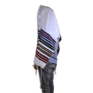 Talitnia "Bnei Or" Multicolored Traditional Tallit (Prayer Shawl)