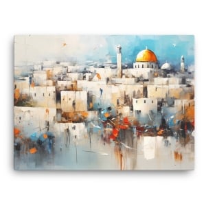 View of Jerusalem Print on Canvas