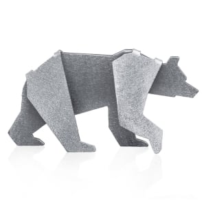Wallaby Stainless Steel Origami Baby Bear Sculpture