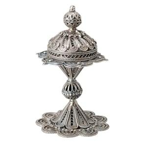 Royal Persian Besamim Spice Box, Sterling Silver