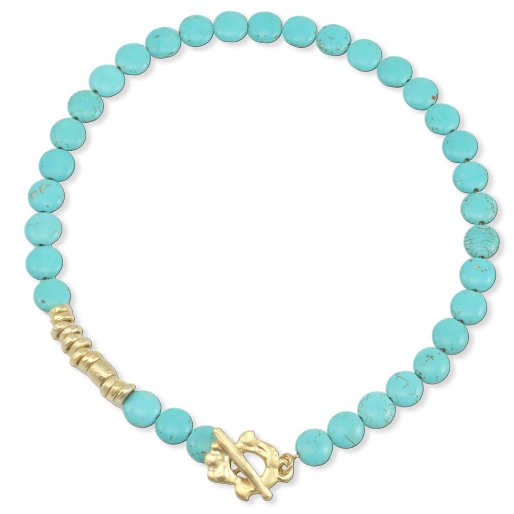  Danon Turquoise Stone Fashion Necklace - 1