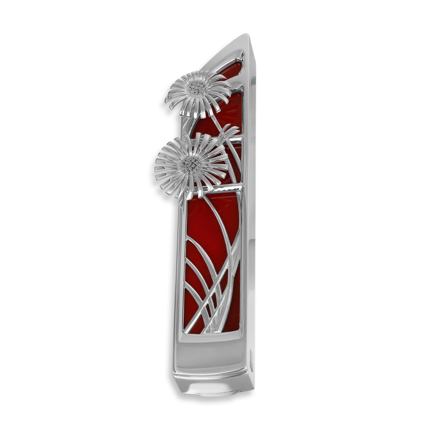 Avi Luvaton Water Flowers Mezuzah Collection: Daisy (Choice of Colors) - 1