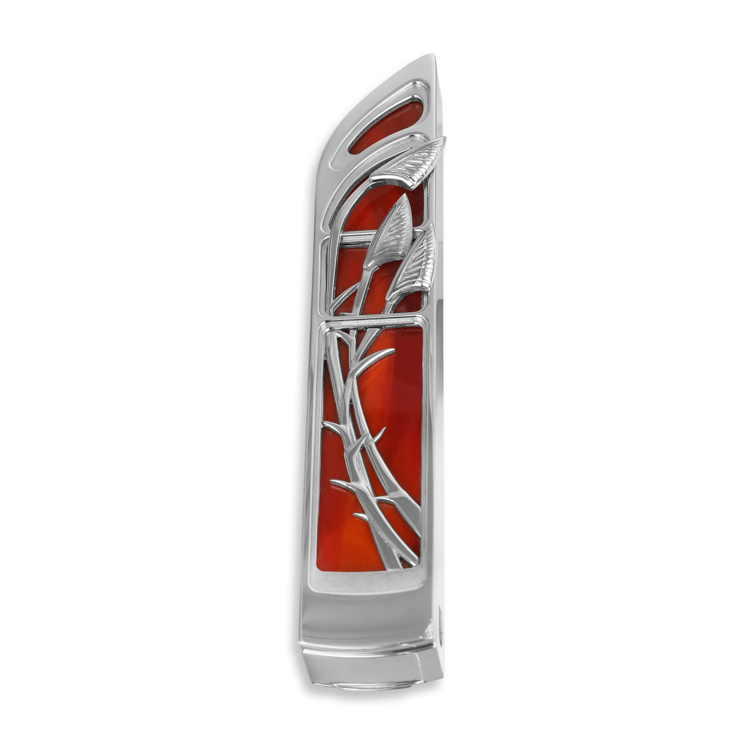 Avi Luvaton Water Flowers Mezuzah Collection: Wild Grass (Choice of Colors) - 1