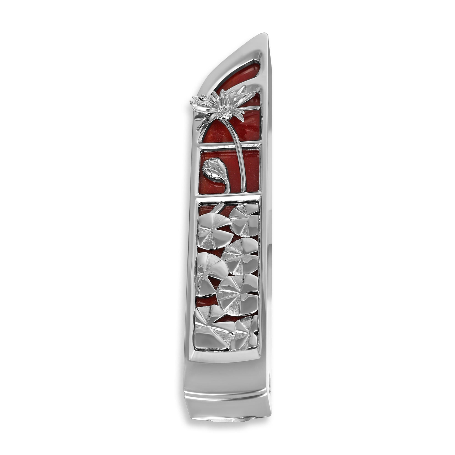 Avi Luvaton Water Flowers Mezuzah Collection: Water Lilies (Choice of Colors) - 1
