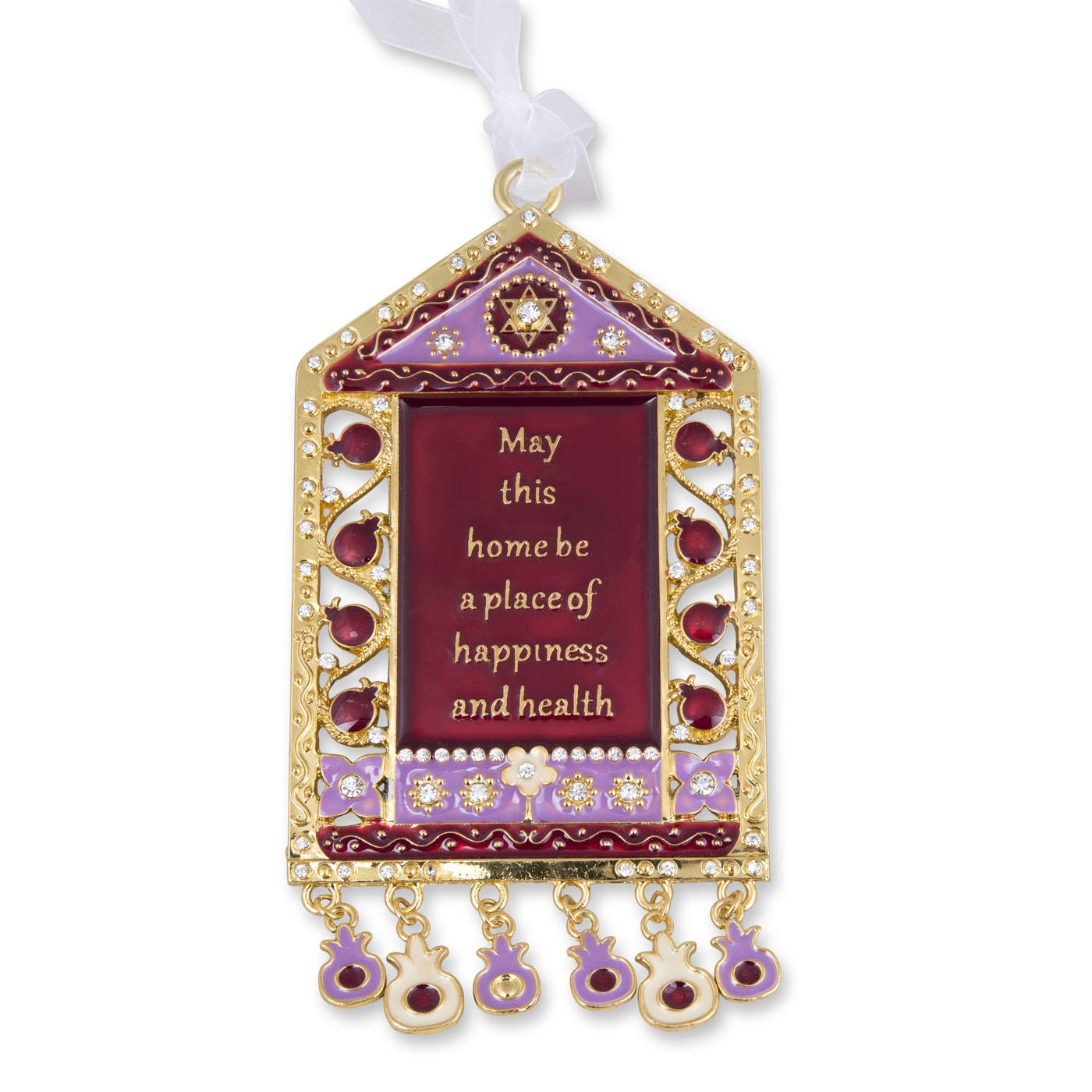 Jeweled Home Blessing Hanging – English (Choice of Color) - 1