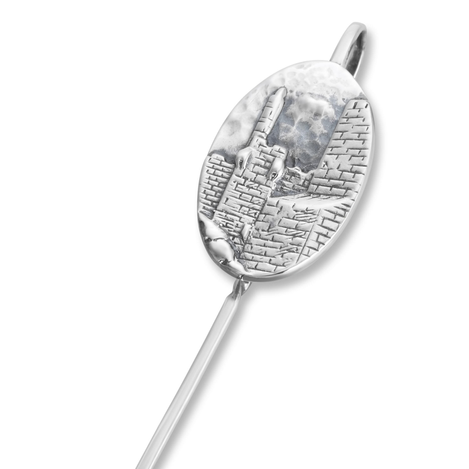  Tower of David. Sterling Silver Bookmark. Oval - 1