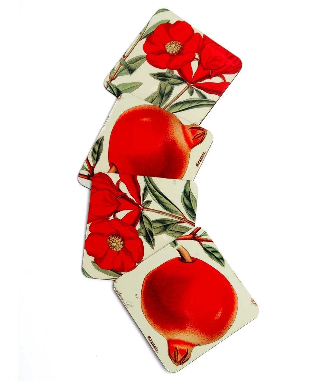 Barbara Shaw Coaster Set - Pomegranates - 1
