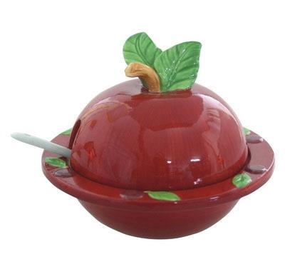  Ceramic Apple Honey Dish - 1
