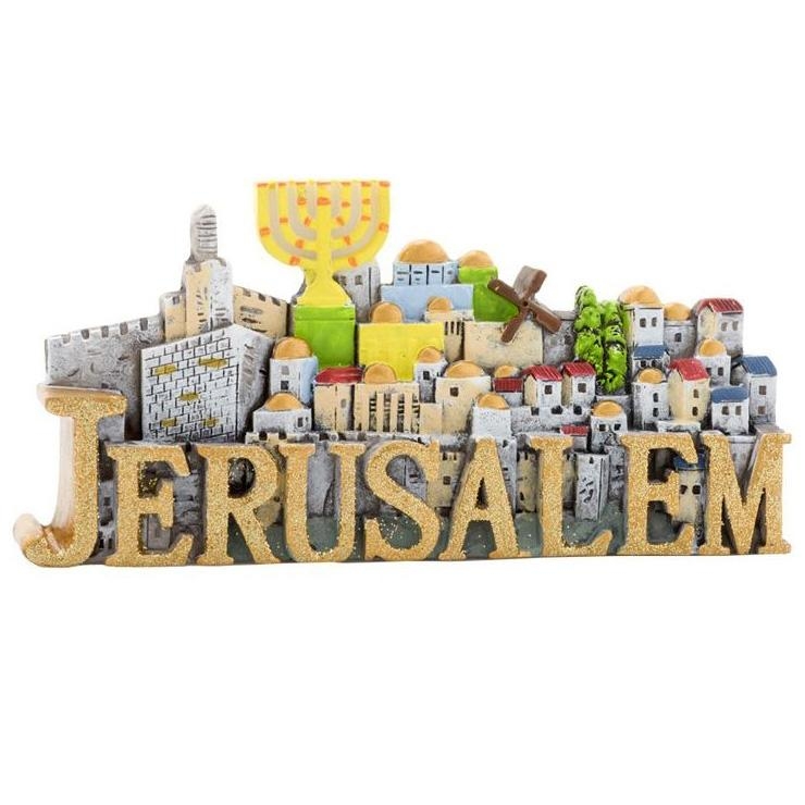 Colorful Decorative Magnet - Jerusalem Tower of David  - 1