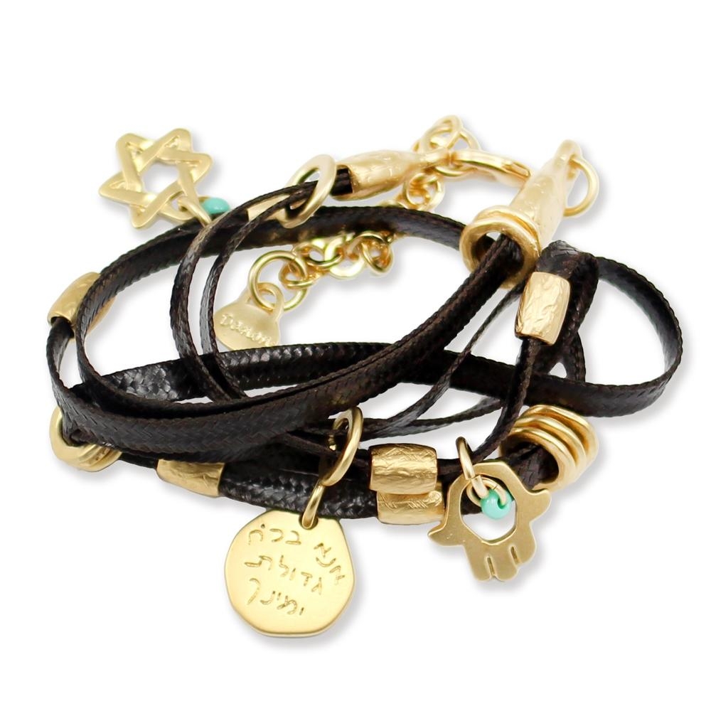 Danon Fashion Leather Bracelet with Protective Charms - 2