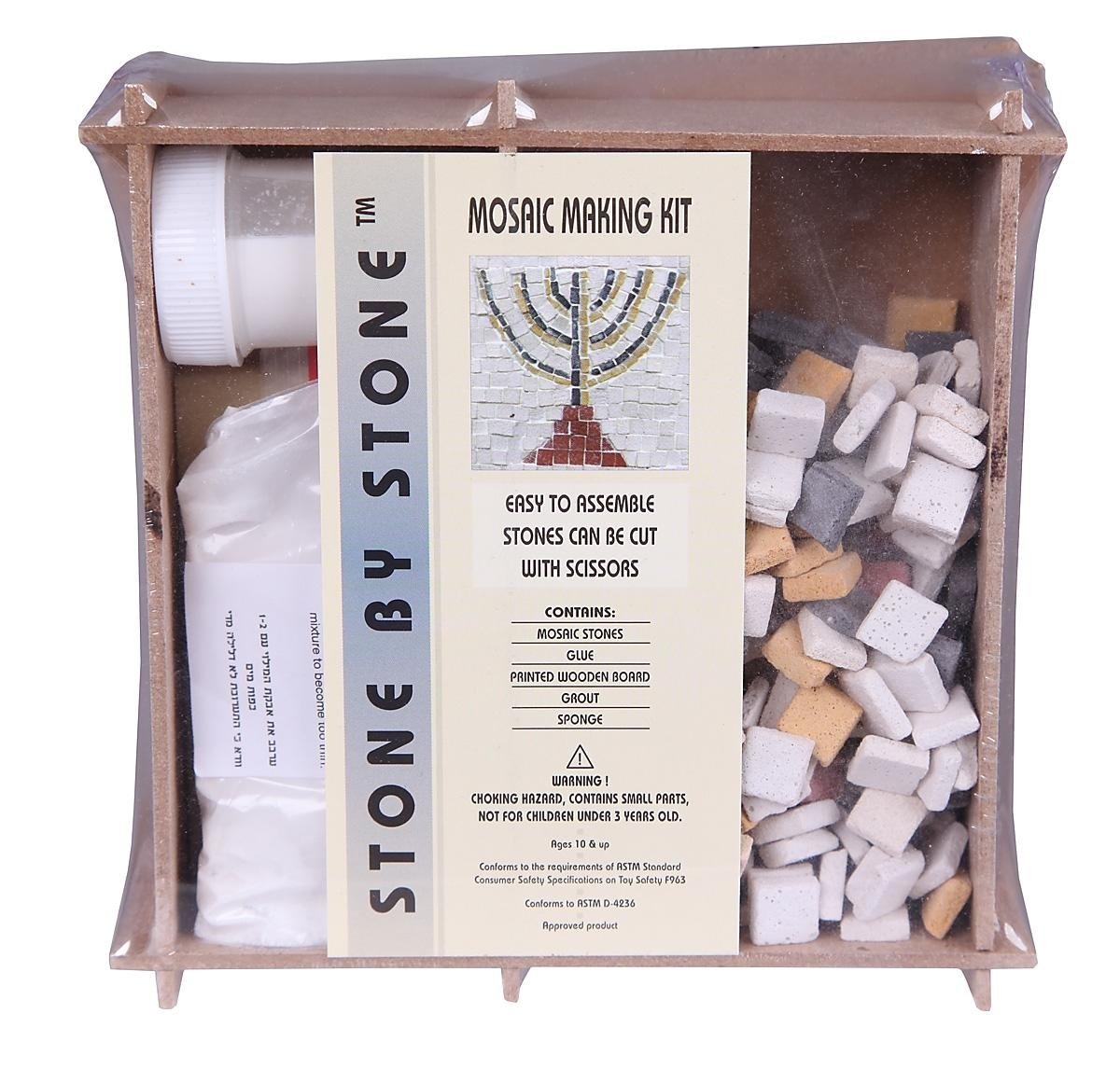 Do-It-Yourself Mosaic Kit - Menorah (Large) - 1