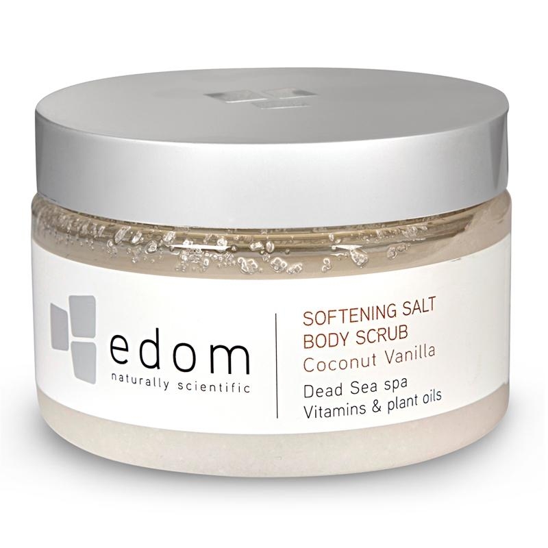 Edom Softening Dead Sea Salt Body Scrub - Coconut Vanilla - 1