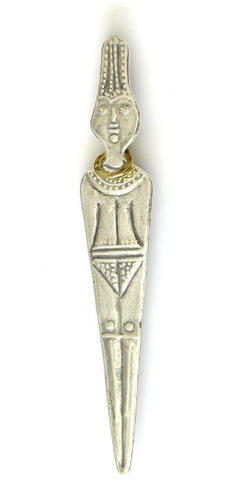  Female Figurine. Silver Pin. Adaptation. 16th Century B.C. - 1