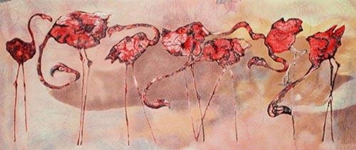  Flamingo Fiesta. Artist: Edwin Salomon - 1