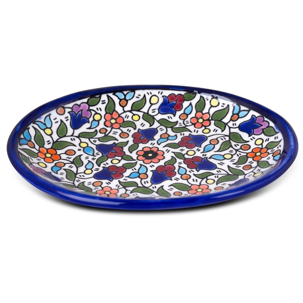  Flowers Oval Plate. Armenian Ceramic - 2