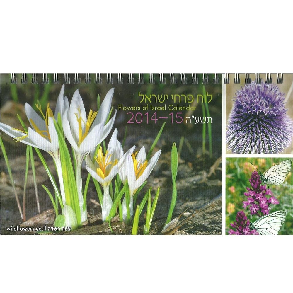 Flowers of Israel Calendar 2014-2015 (Desk Stand). 13 Months - 1